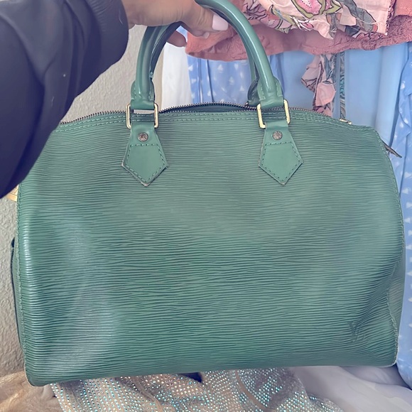 Louis Vuitton Handbags - Green Epi lv speedy